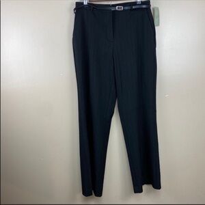 Studio Works Black Pin Stripe Trouser Slacks Size 8